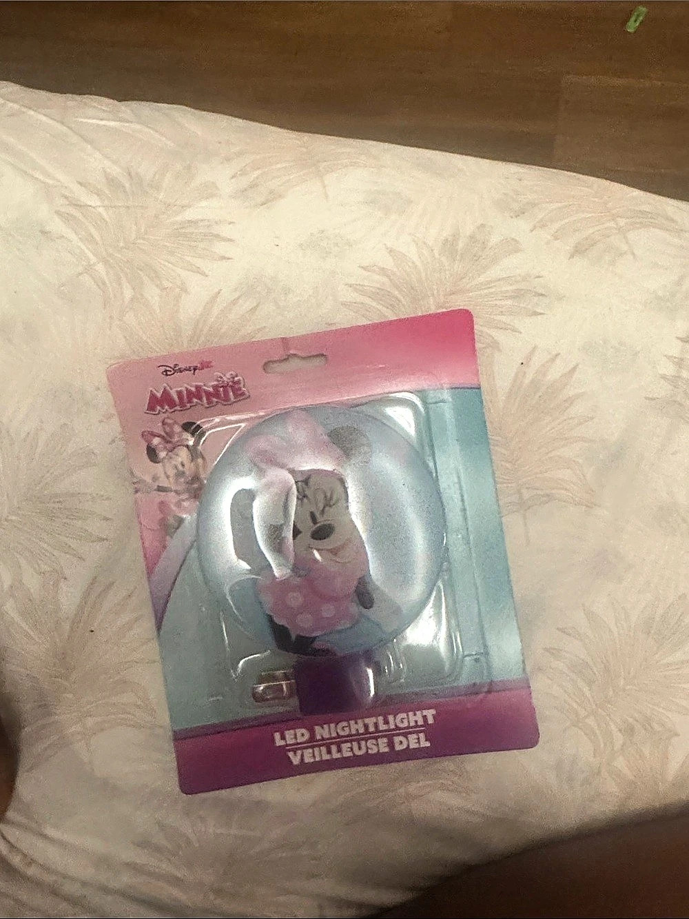 Disney Junior Minnie Mouse LED Night Light Junior NWT Pink & White